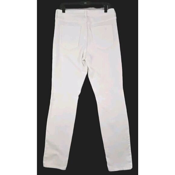 Old Navy ~Woman Size 12 Long~ White Piwer Slim Straight Mid Rise Jeans NWT - Picture 9 of 9